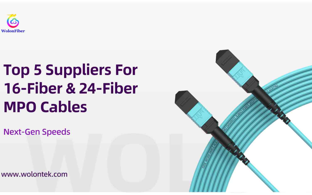 Top 5 Suppliers For 16-Fiber & 24-Fiber MPO Cables (Next-Gen Speeds)