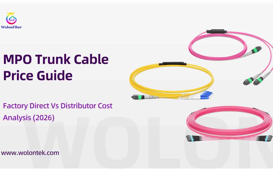 MPO Trunk Cable Price Guide: Factory Direct Vs Distributor Cost Analysis (2026)