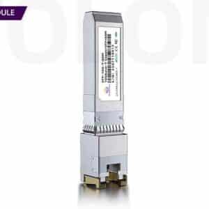 Hot-pluggable Custom 10GBASE-T Copper SFP+ MODULE by Wolon, delivering 10Gbps Ethernet signals over standard RJ45 Cat6a and Cat7 cabling.