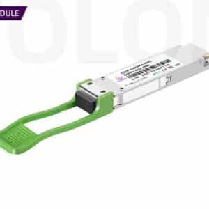 High-stability CWDM DFB 40G QSFP+ CWDM4 Module by Wolon, designed for cost-effective hyperscale data center interconnects over single-mode fiber.
