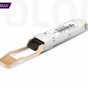 Wolon custom 40GBASE-SR4 QSFP+ Module, featuring a highly reliable VCSEL array and MPO interface for enterprise Top-of-Rack switch interconnects.