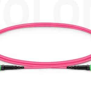 Custom OM4 MTP®-16 to MTP®-16 Patch Cord, High-Density Base-16