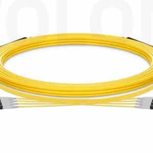 Custom OS2 MTP®-8 to MTP®-8 Trunk Cable, Base-8 Single-Mode