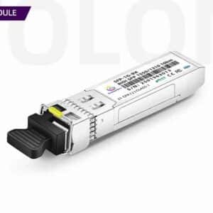 Custom 1.25G BiDi SFP MODULE with simplex LC connector, manufactured by Wolon for single fiber bidirectional Gigabit transmission.