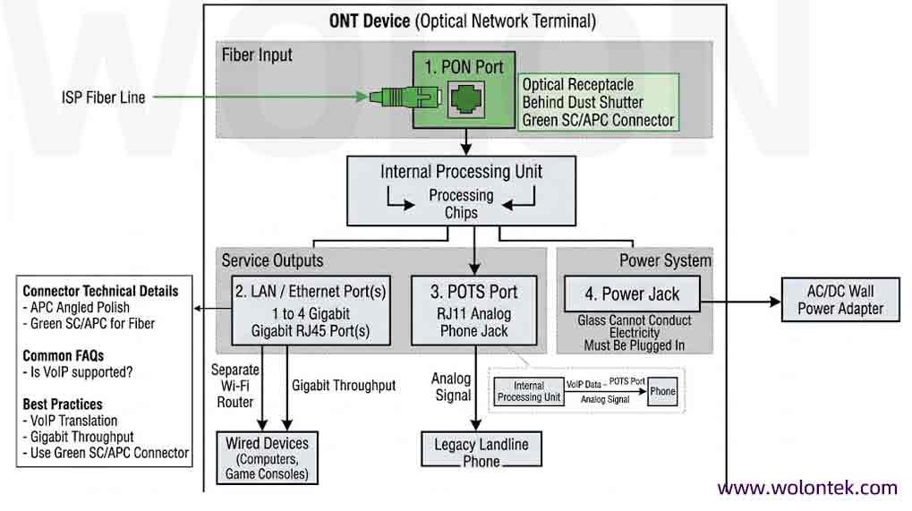 Components of an ONT Device
