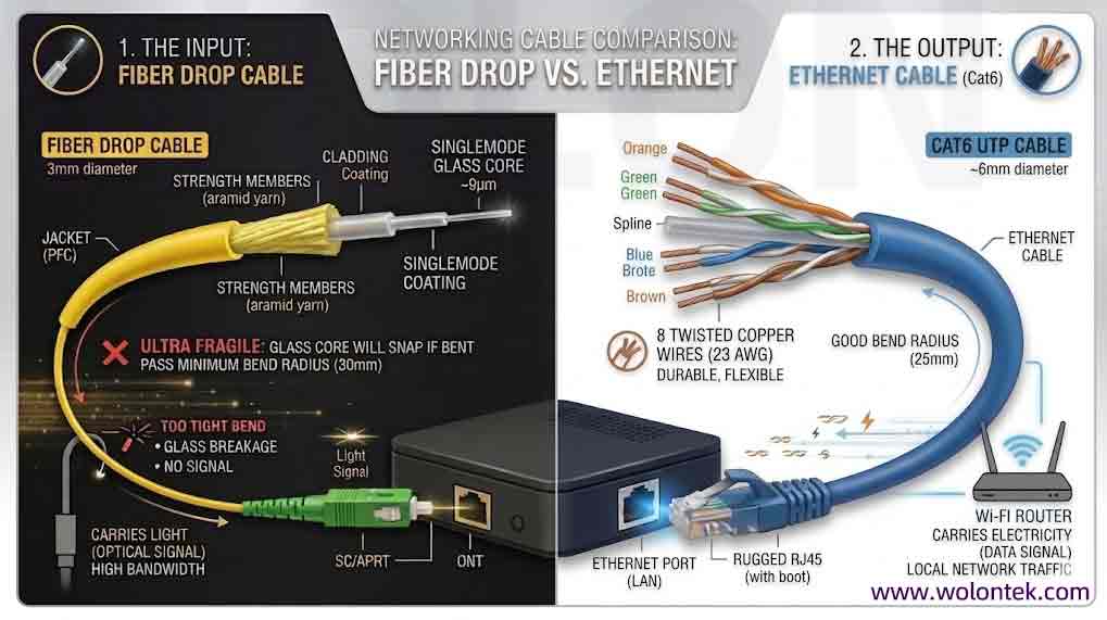 ONT Cable vs Ethernet Cables