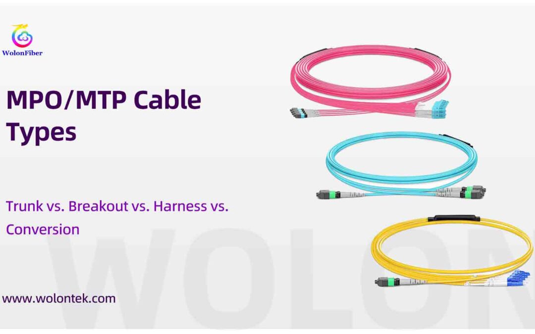 MPO/MTP Cable Types: Trunk vs Breakout vs Harness vs Conversion