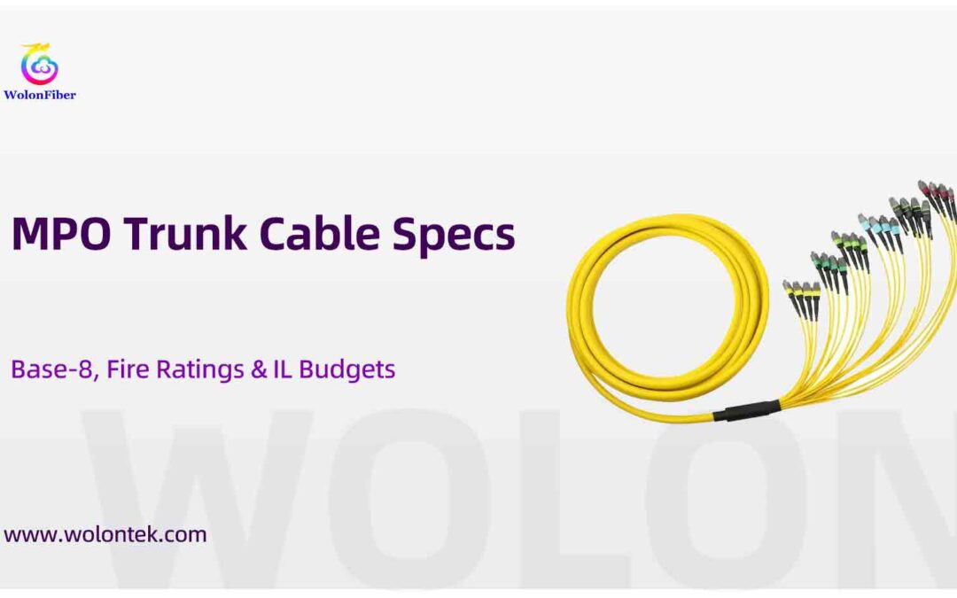 MPO Trunk Cable Specs: Building the 400G Backbone